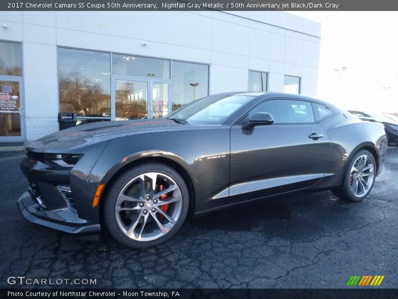 Nightfall Gray Metallic / 50th Anniversary Jet Black/Dark Gray 2017 Chevrolet Camaro SS Coupe 50th Anniversary