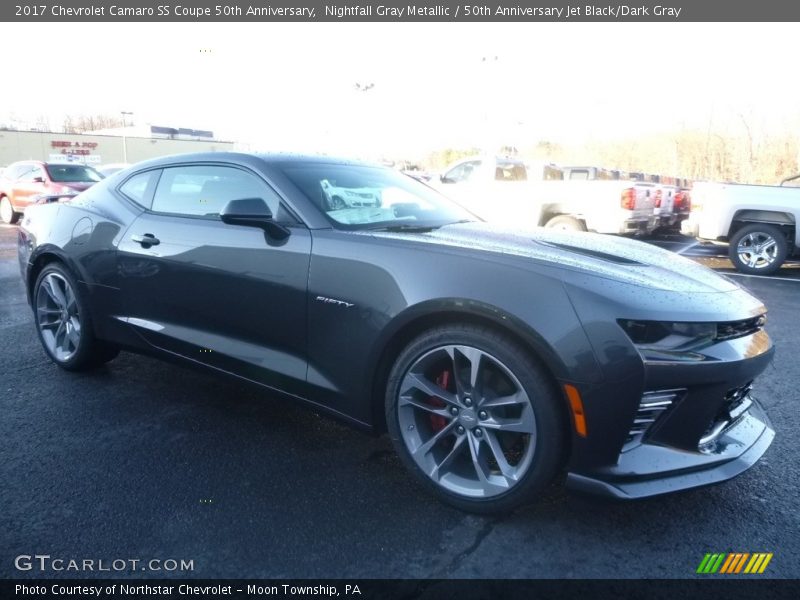 Nightfall Gray Metallic / 50th Anniversary Jet Black/Dark Gray 2017 Chevrolet Camaro SS Coupe 50th Anniversary