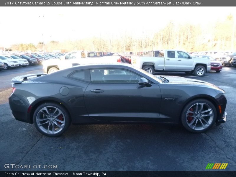 Nightfall Gray Metallic / 50th Anniversary Jet Black/Dark Gray 2017 Chevrolet Camaro SS Coupe 50th Anniversary