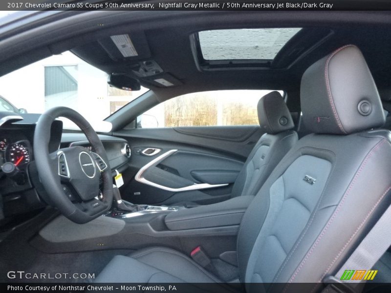 Nightfall Gray Metallic / 50th Anniversary Jet Black/Dark Gray 2017 Chevrolet Camaro SS Coupe 50th Anniversary