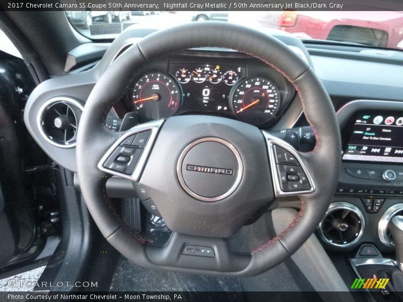 Nightfall Gray Metallic / 50th Anniversary Jet Black/Dark Gray 2017 Chevrolet Camaro SS Coupe 50th Anniversary