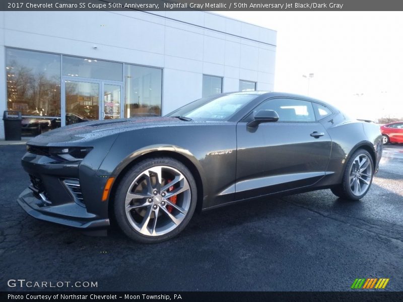 Nightfall Gray Metallic / 50th Anniversary Jet Black/Dark Gray 2017 Chevrolet Camaro SS Coupe 50th Anniversary