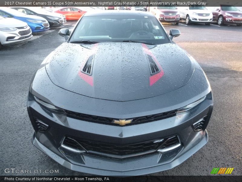 Nightfall Gray Metallic / 50th Anniversary Jet Black/Dark Gray 2017 Chevrolet Camaro SS Coupe 50th Anniversary
