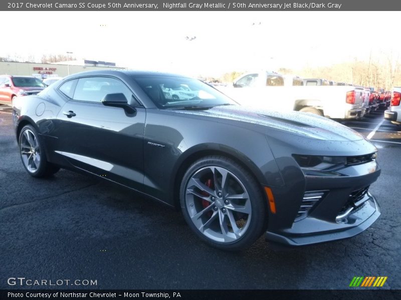 Nightfall Gray Metallic / 50th Anniversary Jet Black/Dark Gray 2017 Chevrolet Camaro SS Coupe 50th Anniversary