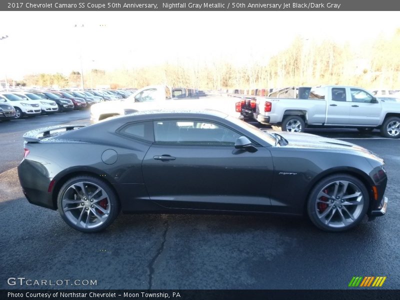 Nightfall Gray Metallic / 50th Anniversary Jet Black/Dark Gray 2017 Chevrolet Camaro SS Coupe 50th Anniversary