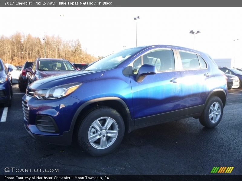 Blue Topaz Metallic / Jet Black 2017 Chevrolet Trax LS AWD