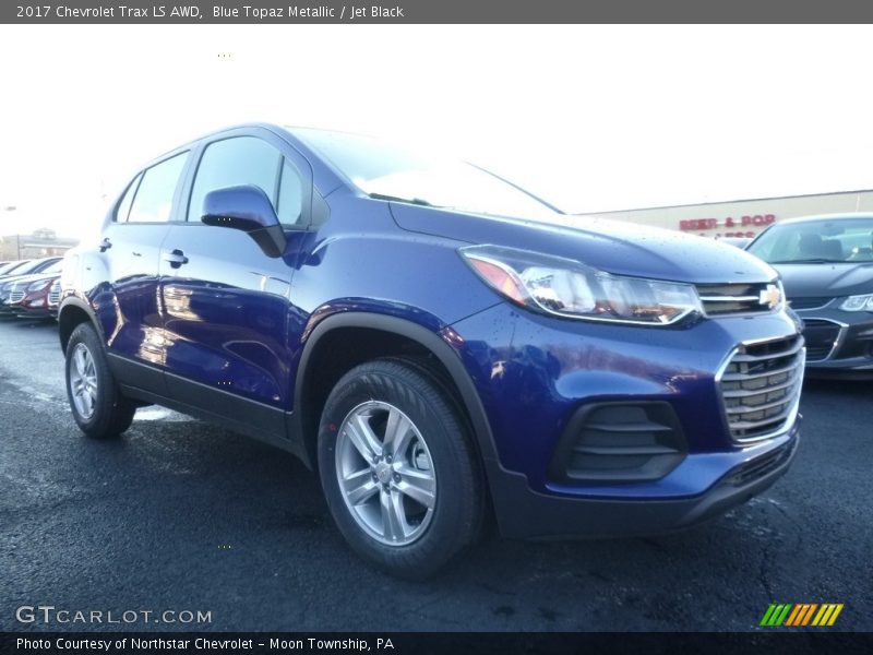 Blue Topaz Metallic / Jet Black 2017 Chevrolet Trax LS AWD
