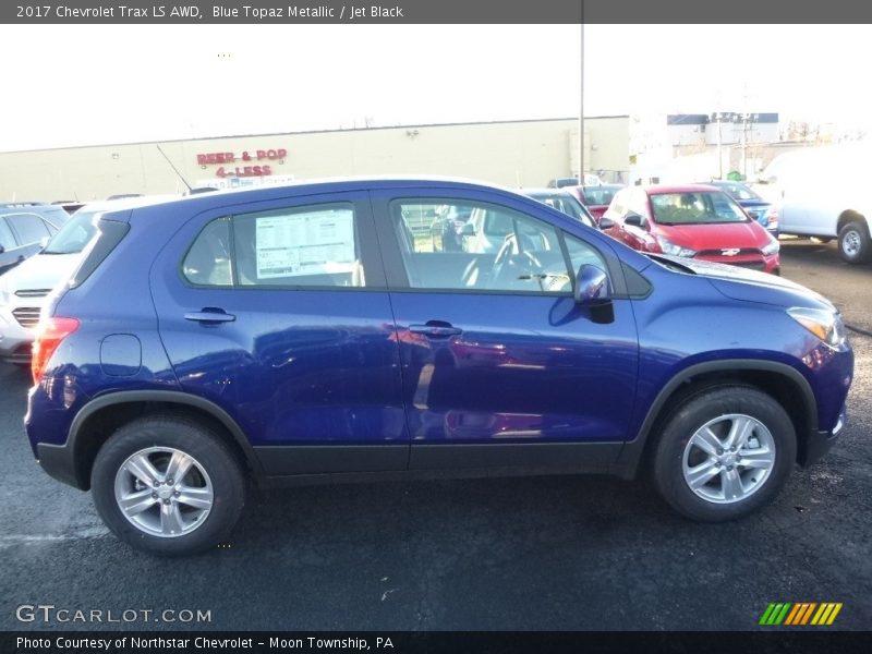 Blue Topaz Metallic / Jet Black 2017 Chevrolet Trax LS AWD