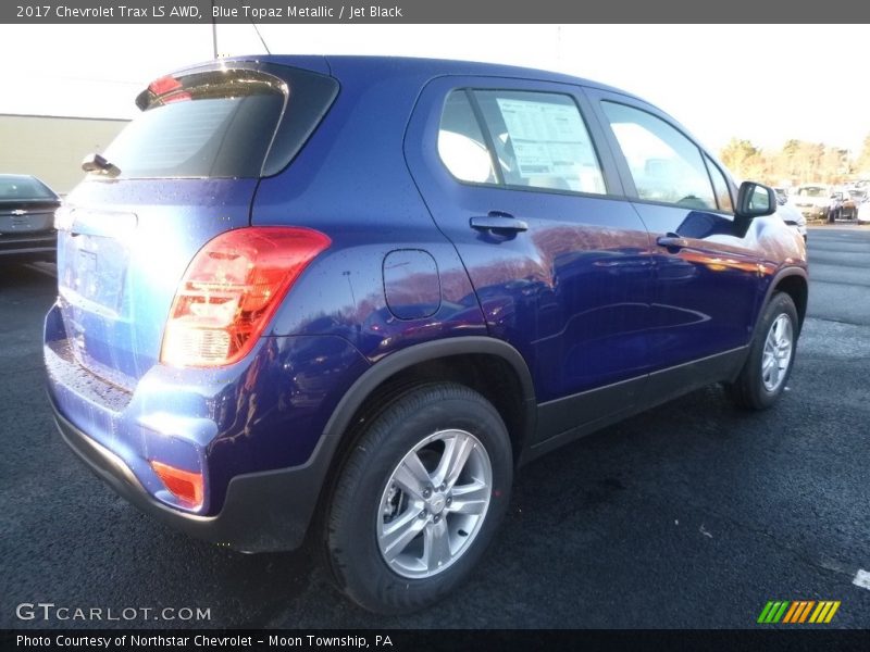 Blue Topaz Metallic / Jet Black 2017 Chevrolet Trax LS AWD