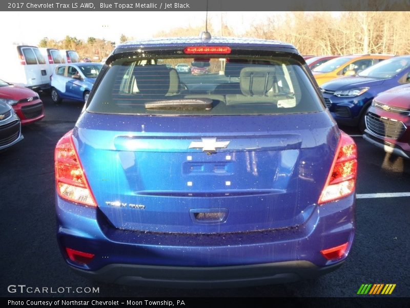 Blue Topaz Metallic / Jet Black 2017 Chevrolet Trax LS AWD