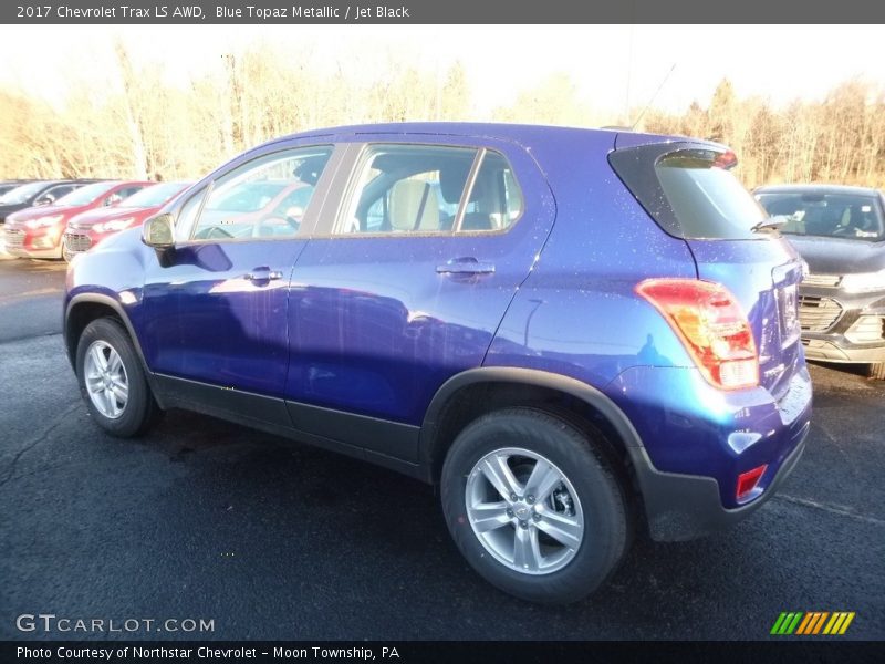 Blue Topaz Metallic / Jet Black 2017 Chevrolet Trax LS AWD
