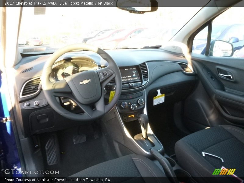 Blue Topaz Metallic / Jet Black 2017 Chevrolet Trax LS AWD