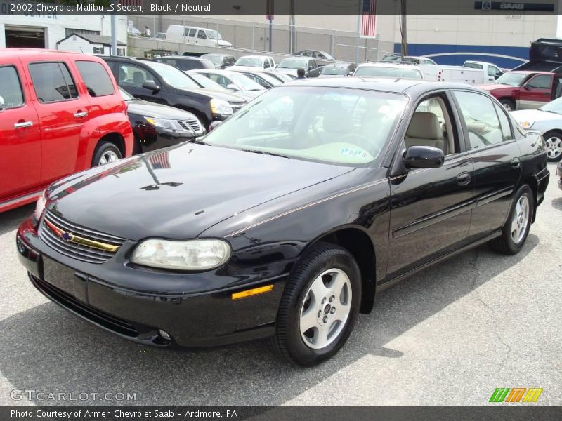 Black / Neutral 2002 Chevrolet Malibu LS Sedan
