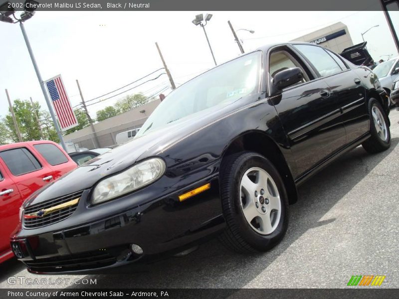 Black / Neutral 2002 Chevrolet Malibu LS Sedan