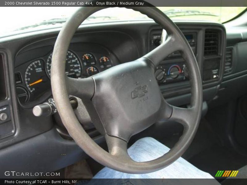 Onyx Black / Medium Gray 2000 Chevrolet Silverado 1500 Regular Cab 4x4