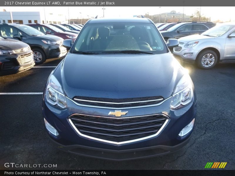 Patriot Blue Metallic / Jet Black 2017 Chevrolet Equinox LT AWD