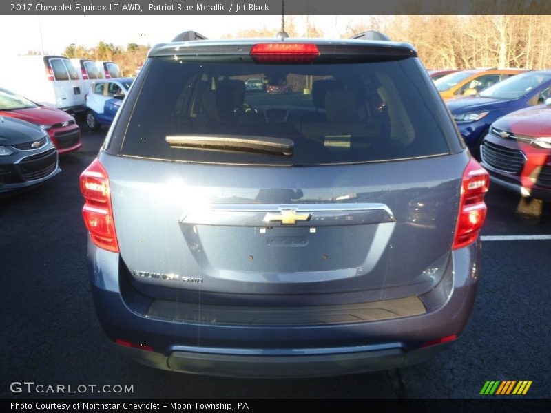 Patriot Blue Metallic / Jet Black 2017 Chevrolet Equinox LT AWD