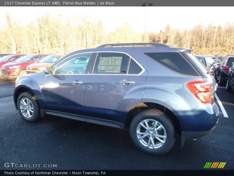 Patriot Blue Metallic / Jet Black 2017 Chevrolet Equinox LT AWD