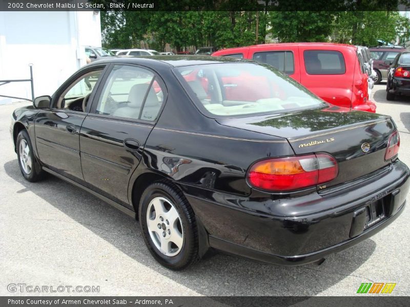 Black / Neutral 2002 Chevrolet Malibu LS Sedan