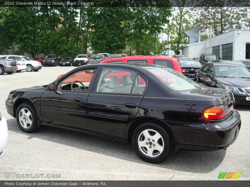 Black / Neutral 2002 Chevrolet Malibu LS Sedan