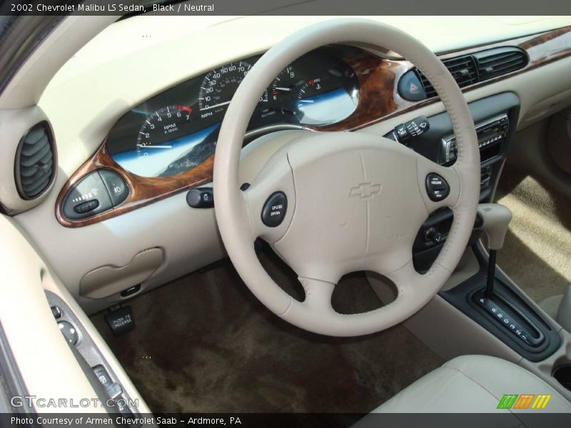 Black / Neutral 2002 Chevrolet Malibu LS Sedan