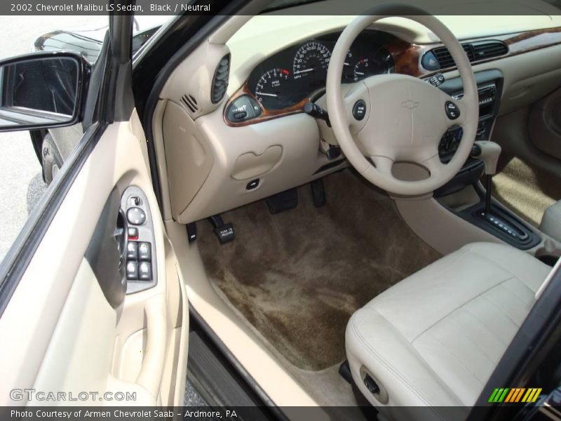 Black / Neutral 2002 Chevrolet Malibu LS Sedan