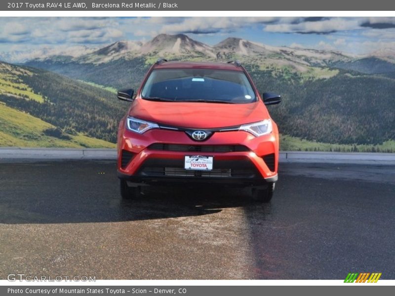 Barcelona Red Metallic / Black 2017 Toyota RAV4 LE AWD