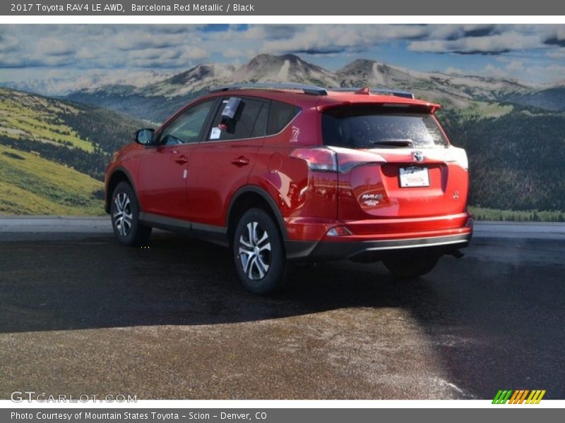 Barcelona Red Metallic / Black 2017 Toyota RAV4 LE AWD