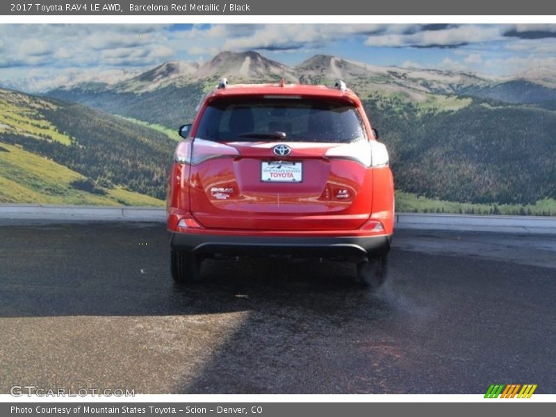Barcelona Red Metallic / Black 2017 Toyota RAV4 LE AWD