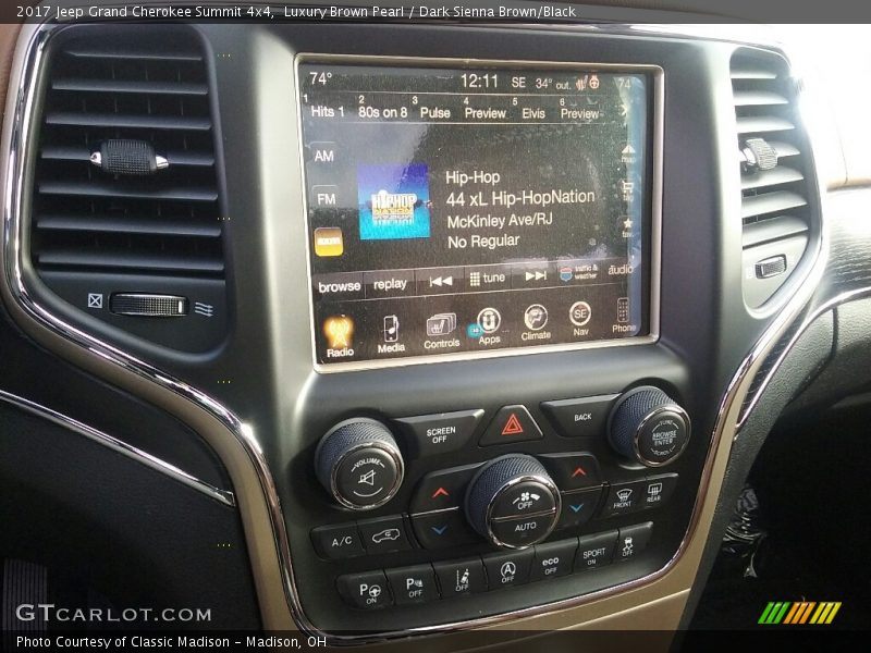 Controls of 2017 Grand Cherokee Summit 4x4