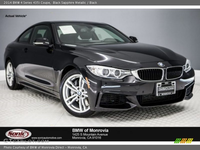 Black Sapphire Metallic / Black 2014 BMW 4 Series 435i Coupe