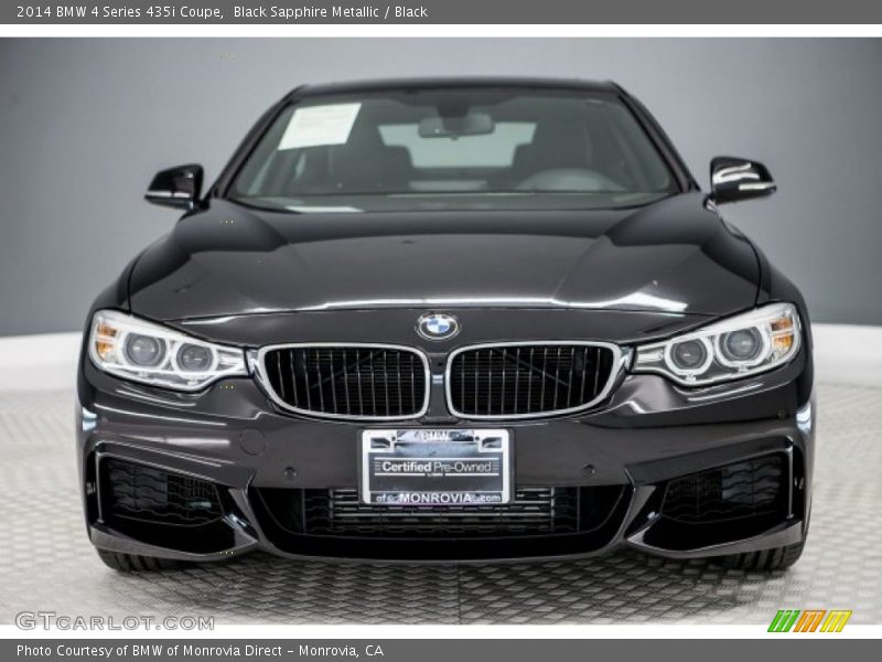 Black Sapphire Metallic / Black 2014 BMW 4 Series 435i Coupe