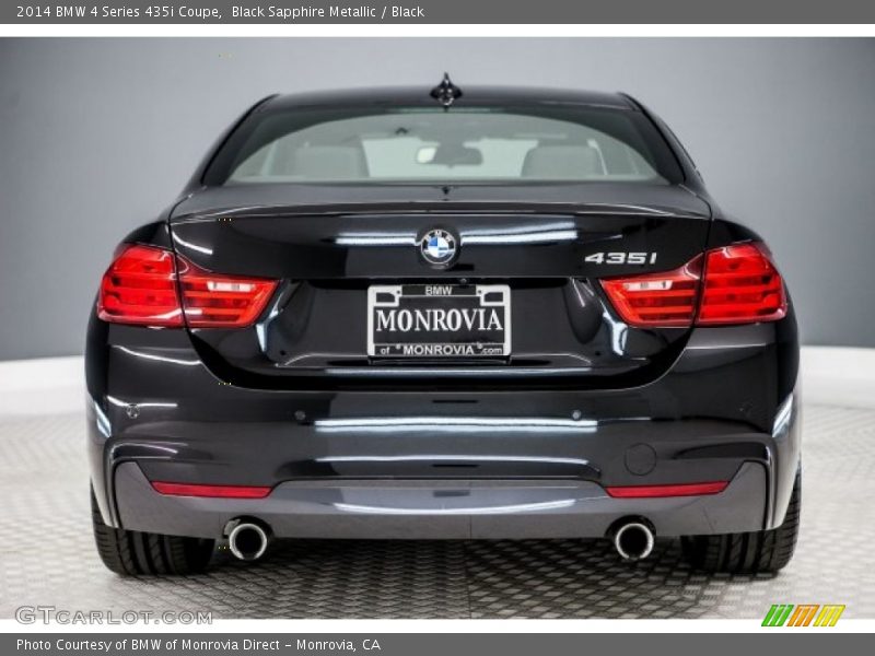 Black Sapphire Metallic / Black 2014 BMW 4 Series 435i Coupe