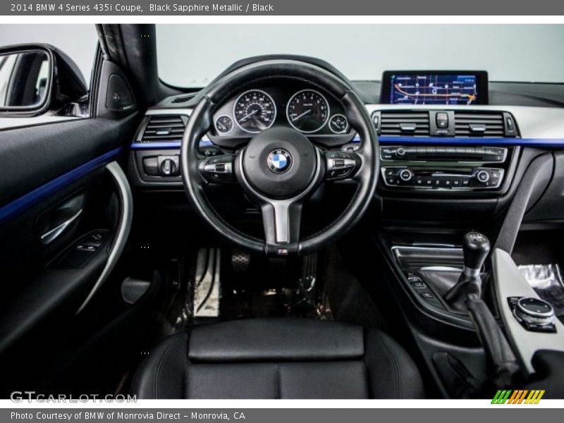 Black Sapphire Metallic / Black 2014 BMW 4 Series 435i Coupe