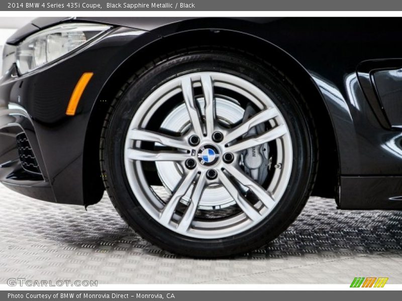 Black Sapphire Metallic / Black 2014 BMW 4 Series 435i Coupe