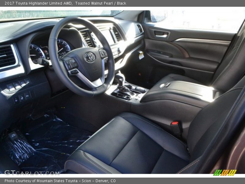 Toasted Walnut Pearl / Black 2017 Toyota Highlander Limited AWD