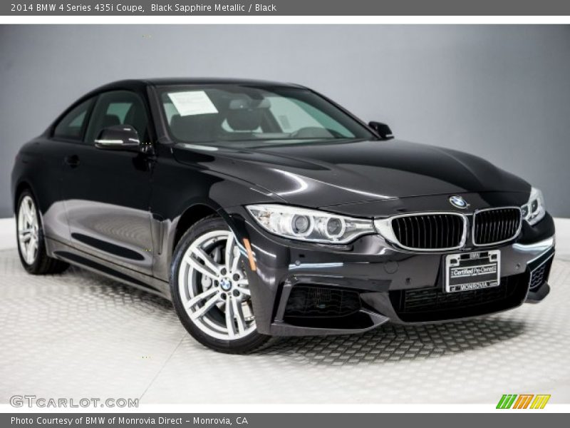 Black Sapphire Metallic / Black 2014 BMW 4 Series 435i Coupe