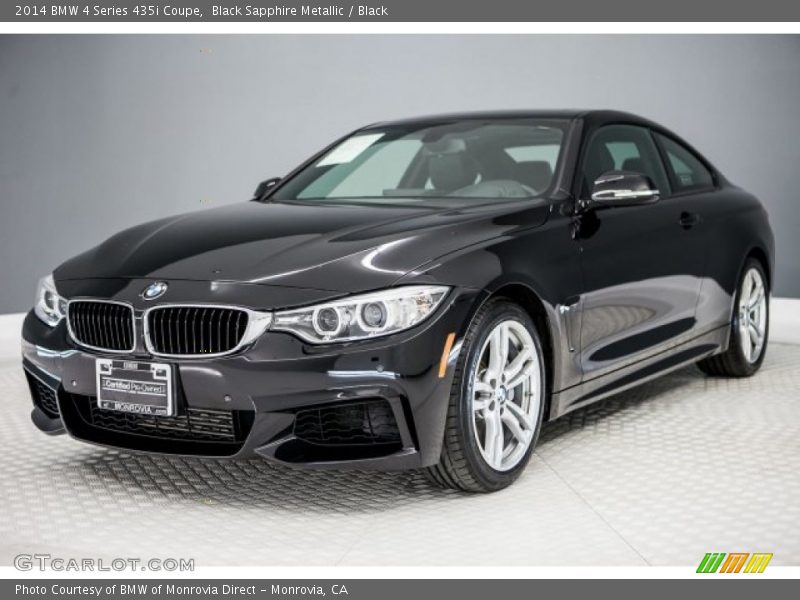 Black Sapphire Metallic / Black 2014 BMW 4 Series 435i Coupe
