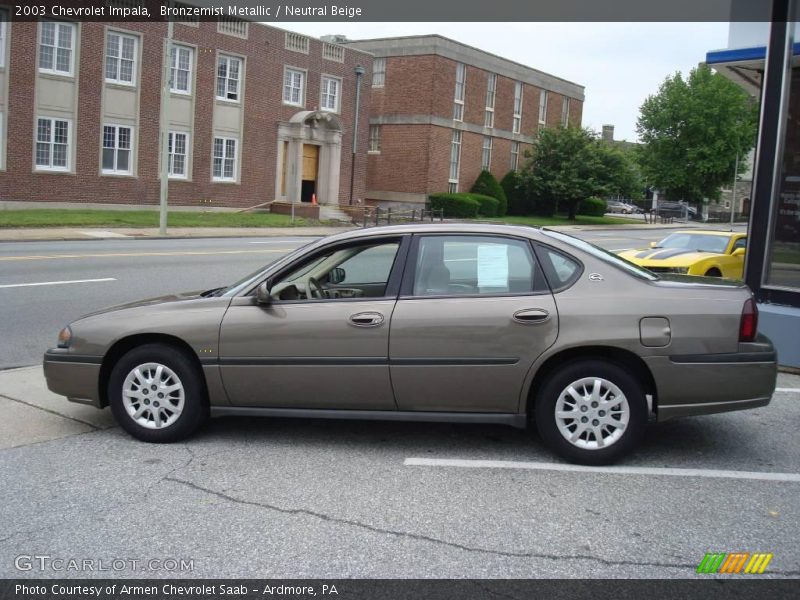 Bronzemist Metallic / Neutral Beige 2003 Chevrolet Impala