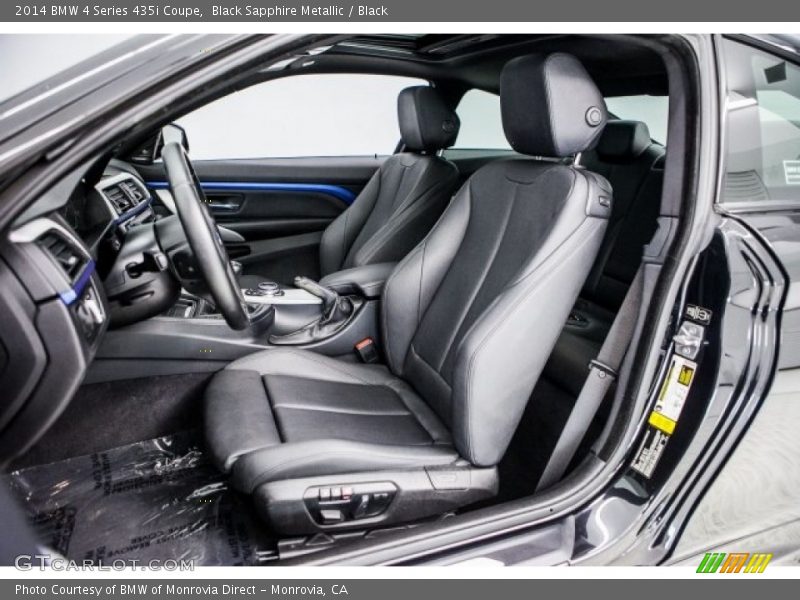 Black Sapphire Metallic / Black 2014 BMW 4 Series 435i Coupe