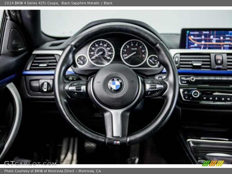 Black Sapphire Metallic / Black 2014 BMW 4 Series 435i Coupe
