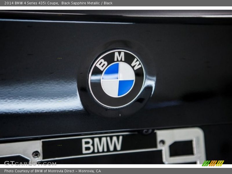Black Sapphire Metallic / Black 2014 BMW 4 Series 435i Coupe