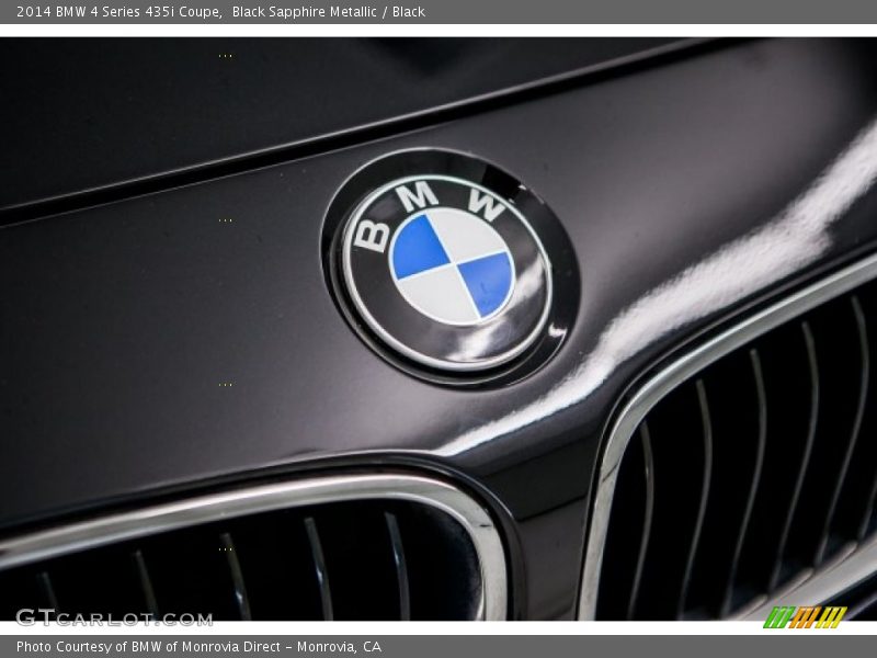 Black Sapphire Metallic / Black 2014 BMW 4 Series 435i Coupe