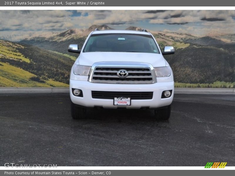 Super White / Graphite 2017 Toyota Sequoia Limited 4x4