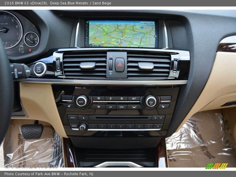 Deep Sea Blue Metallic / Sand Beige 2016 BMW X3 xDrive28i