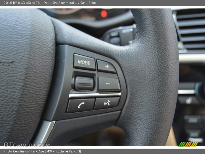 Deep Sea Blue Metallic / Sand Beige 2016 BMW X3 xDrive28i