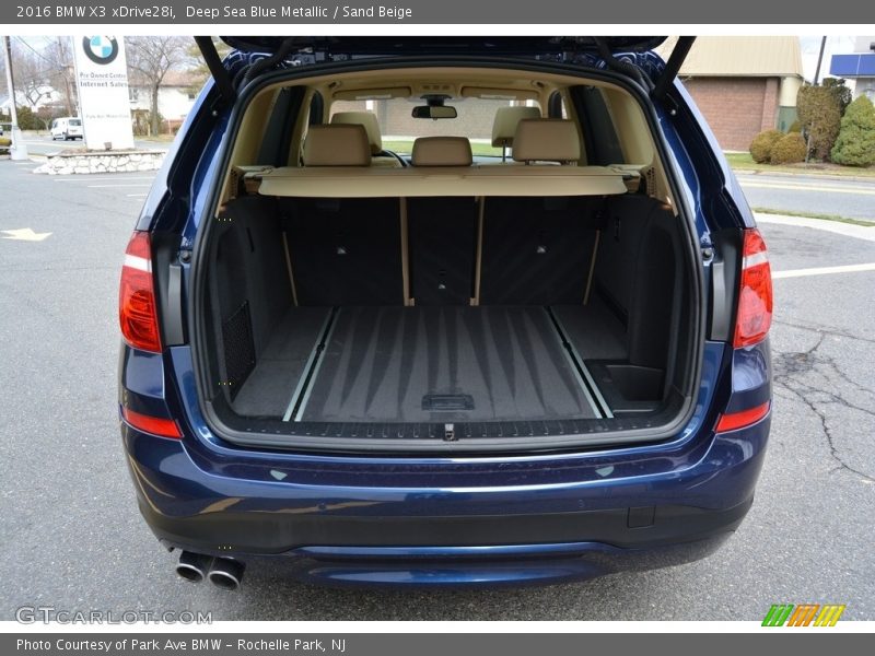 Deep Sea Blue Metallic / Sand Beige 2016 BMW X3 xDrive28i