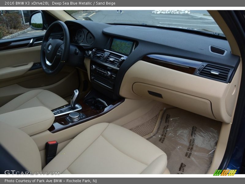 Deep Sea Blue Metallic / Sand Beige 2016 BMW X3 xDrive28i