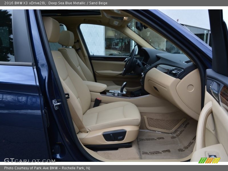 Deep Sea Blue Metallic / Sand Beige 2016 BMW X3 xDrive28i