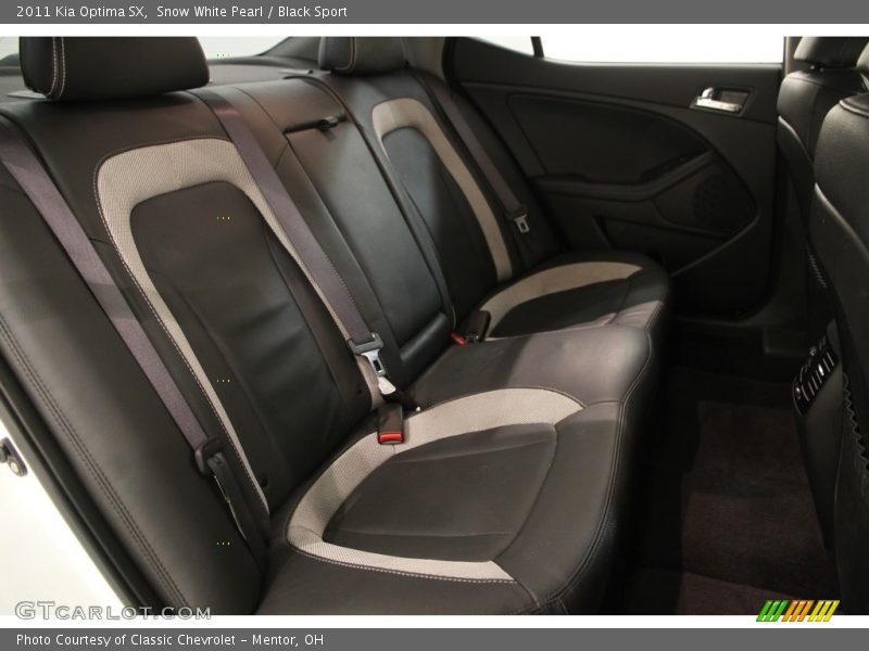 Snow White Pearl / Black Sport 2011 Kia Optima SX